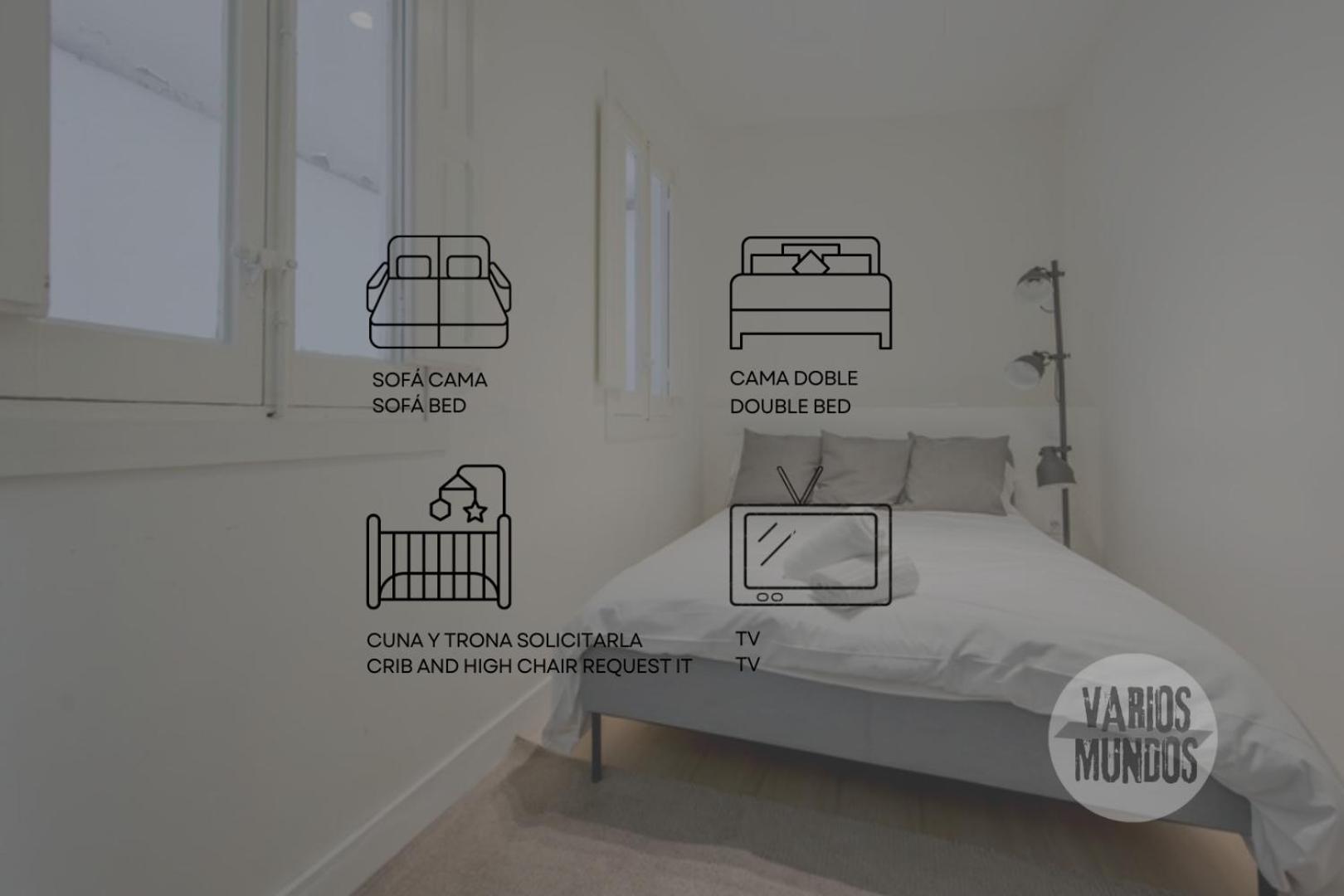 마드리드 Nuevo Apt Para 7 Pax En Malasana - Gran Via E1 아파트 외부 사진