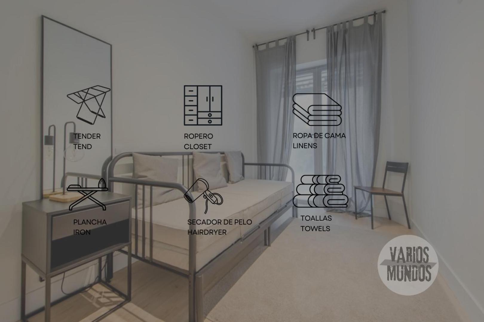 마드리드 Nuevo Apt Para 7 Pax En Malasana - Gran Via E1 아파트 외부 사진
